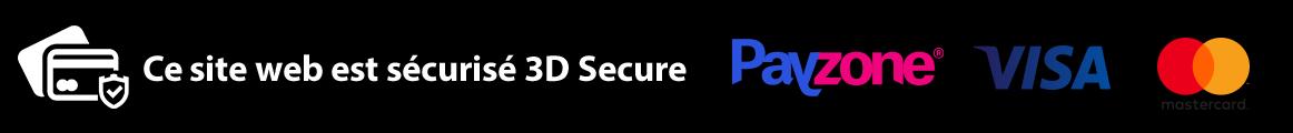 Site sécurisé 3D Secure — paiement Payzone, Visa, Mastercard