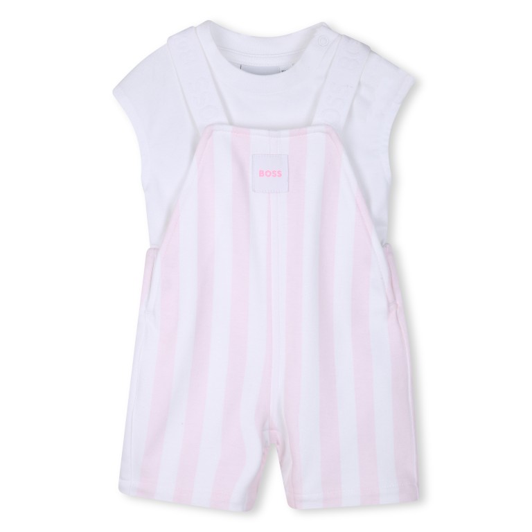 Ensemble salopette et tee-shirt