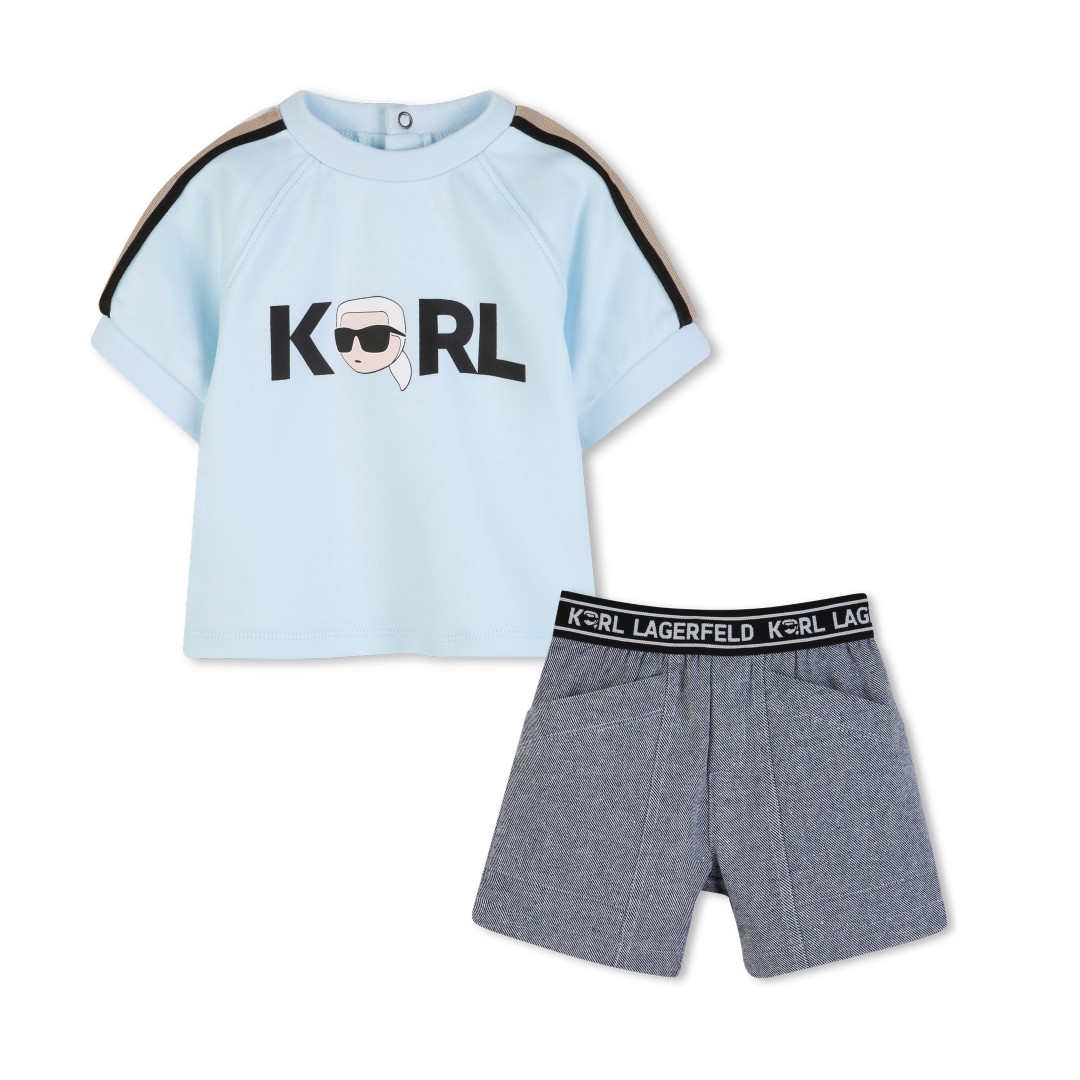 Ensemble tee-shirt et short en denim