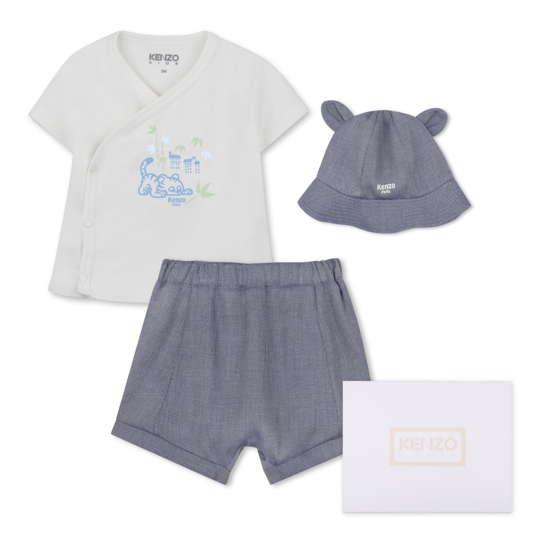 Ensemble tee-shirt, short et bob