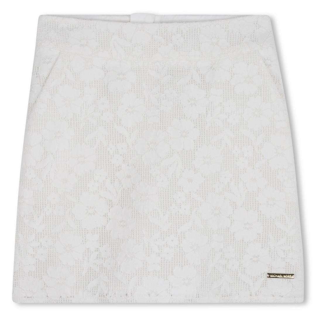 Jupe courte en guipure