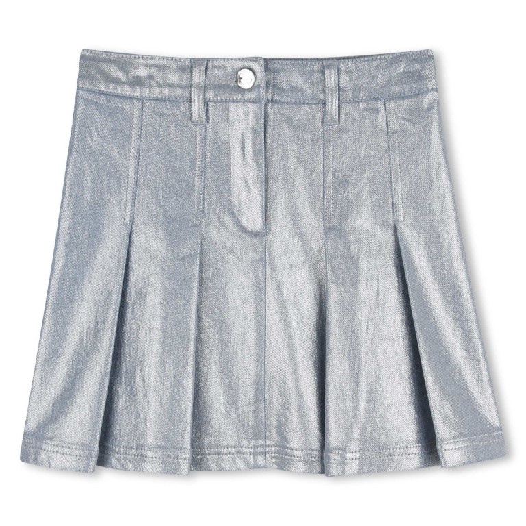 Jupe plissée en denim