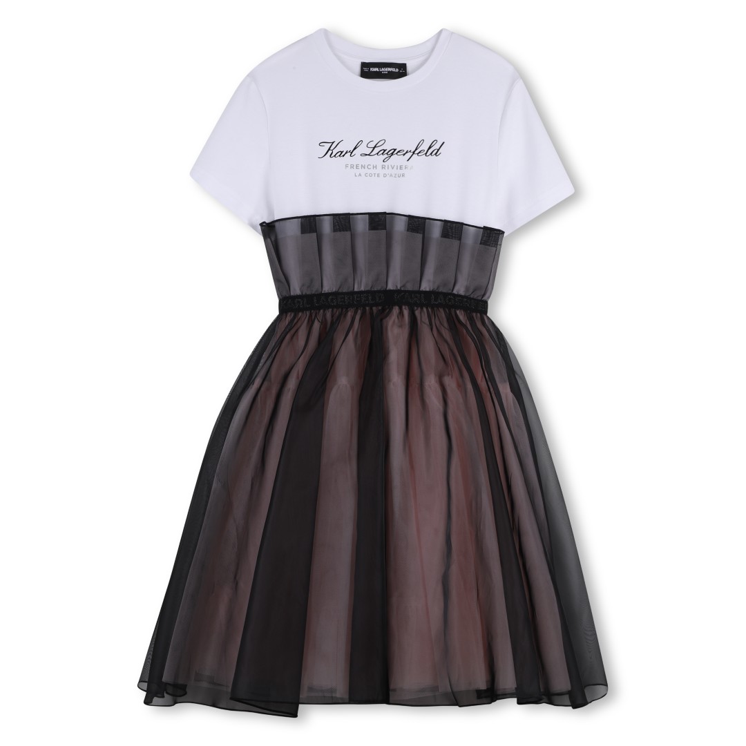 Robe de cérémonie bi-matière