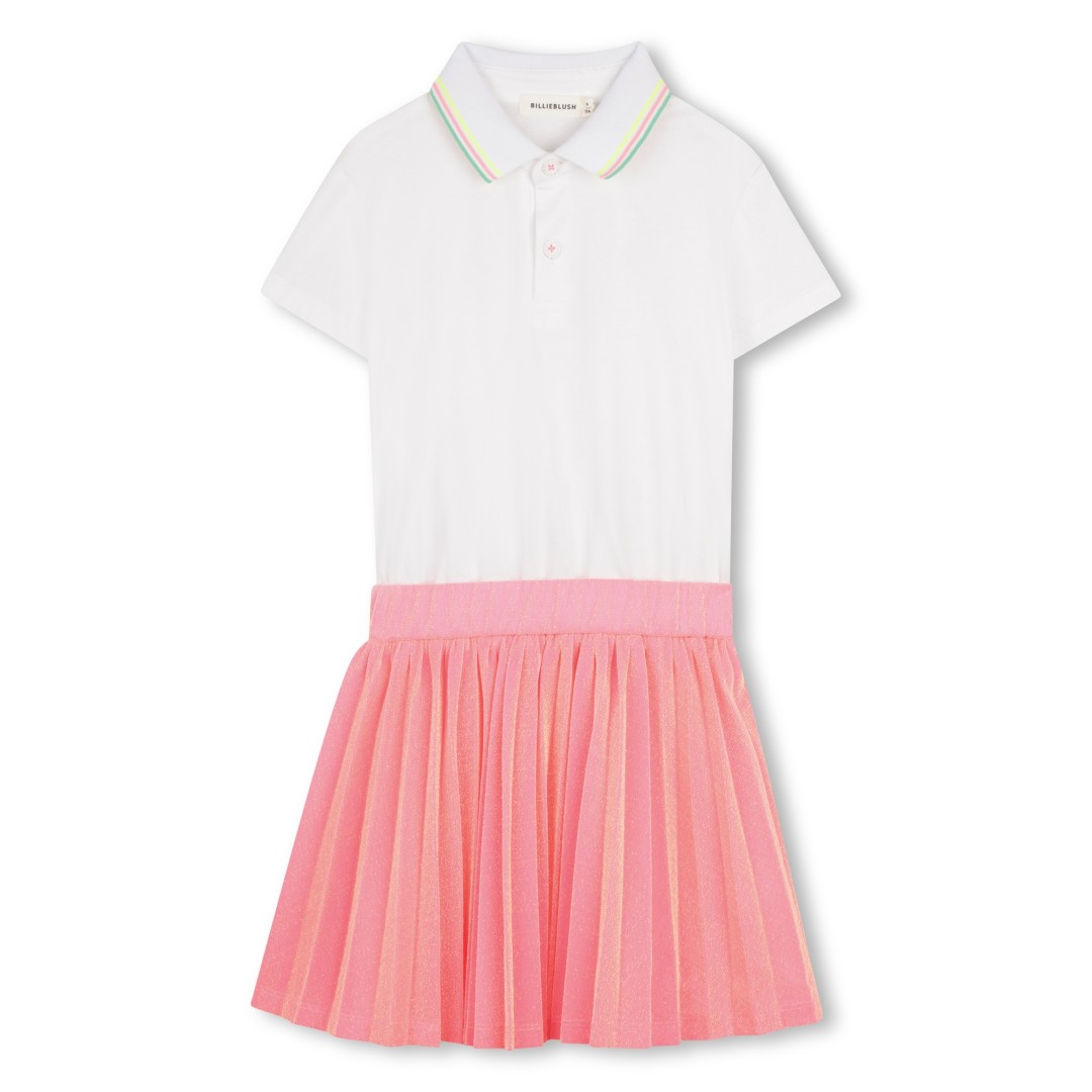 Robe polo bi-matière