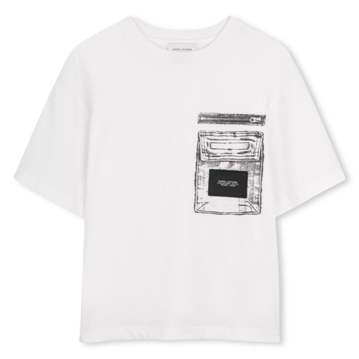 Tee-shirt poche trompe-l'œil